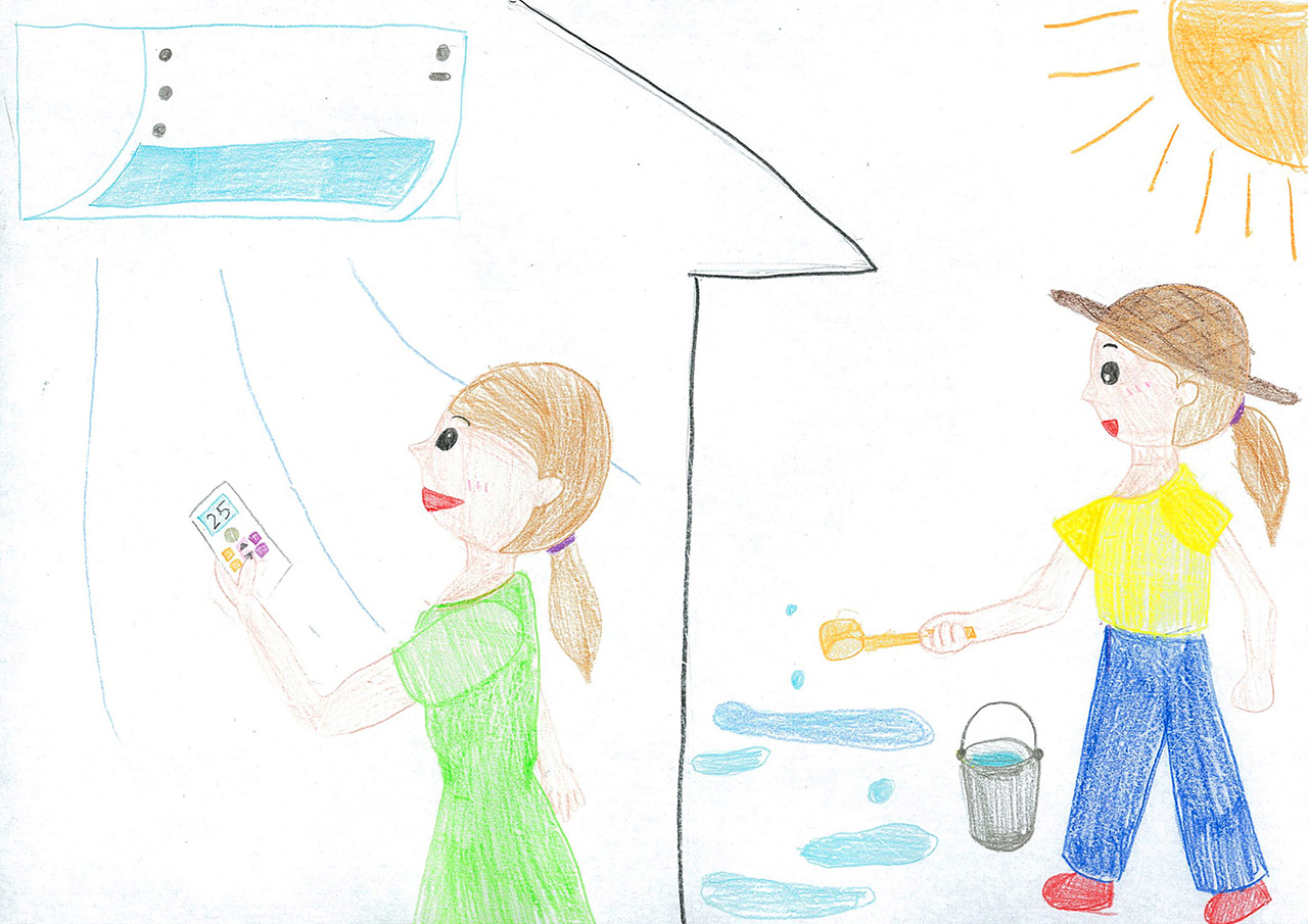 「外も中も涼しく」