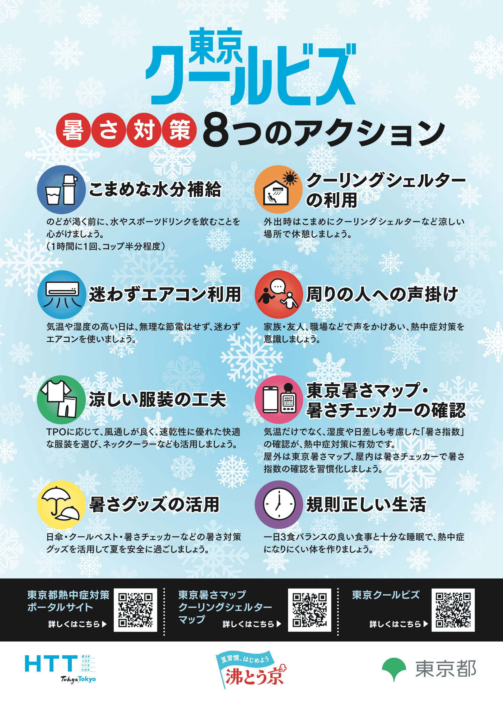 「暑さ対策８つのアクション」