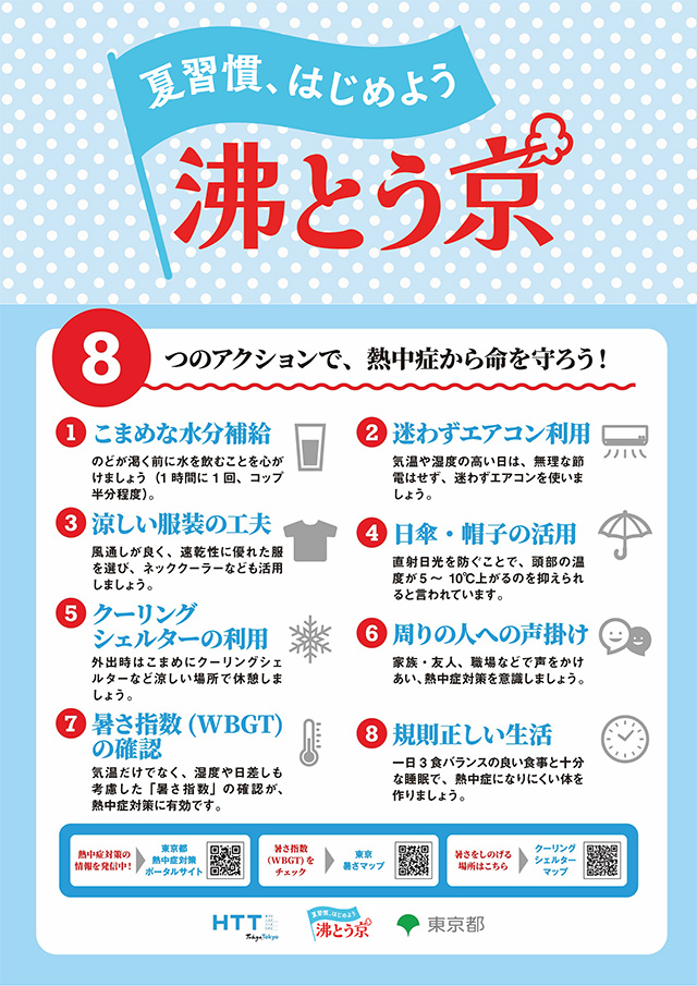 ポスター・チラシ(熱中症対策8つのアクション)